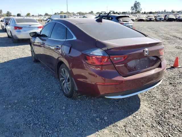 19XZE4F9XKE023334 - 2019 HONDA INSIGHT TO MAROON photo 3