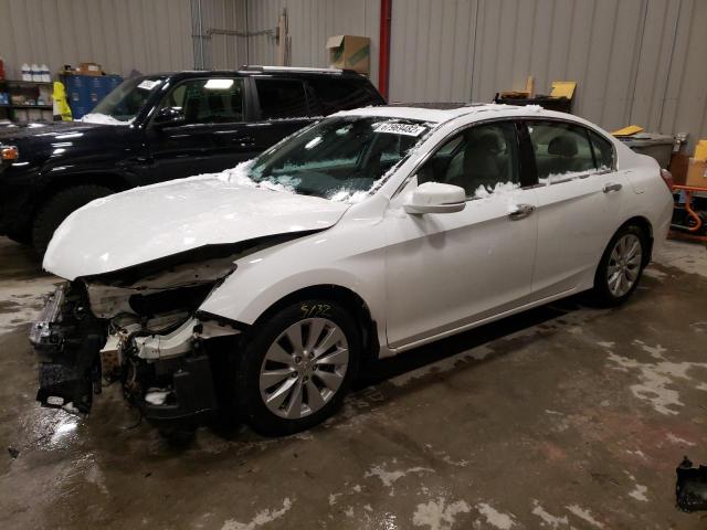 1HGCR3F84EA018814 - 2014 HONDA ACCORD EXL WHITE photo 1