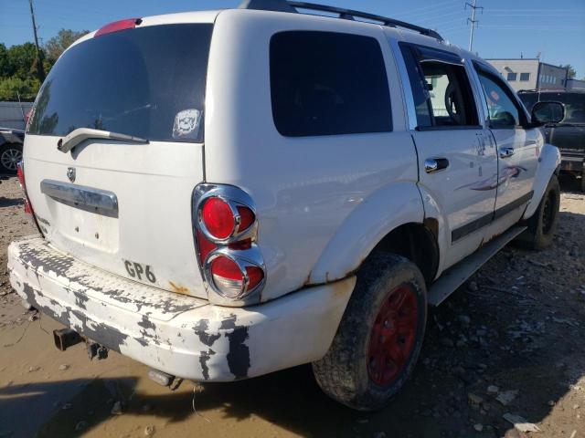 1D4HB38N15F622578 - 2005 DODGE DURANGO ST WHITE photo 4