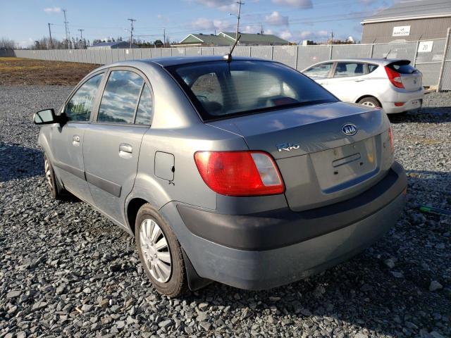 KNADE223X96511373 - 2009 KIA RIO BASE GRAY photo 3