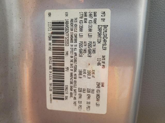 1A8HX582X7F525553 - 2007 CHRYSLER ASPEN LIMI SILVER photo 14