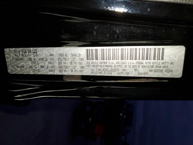 1C4HJXDG5LW312574 - 2020 JEEP WRANGLER U შავი ფოტო 13