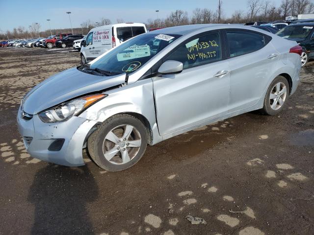 5NPDH4AE7DH411349 - 2013 HYUNDAI ELANTRA GL SILVER photo 1