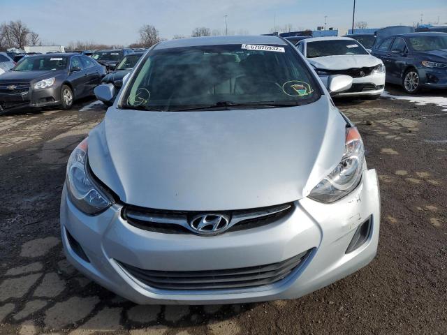 5NPDH4AE7DH411349 - 2013 HYUNDAI ELANTRA GL SILVER photo 5