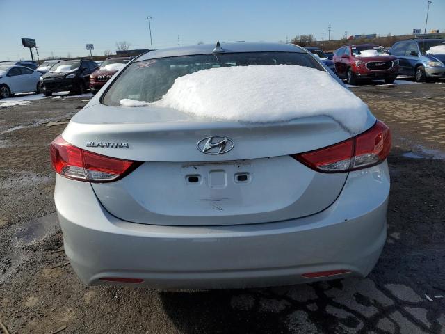 5NPDH4AE7DH411349 - 2013 HYUNDAI ELANTRA GL SILVER photo 6