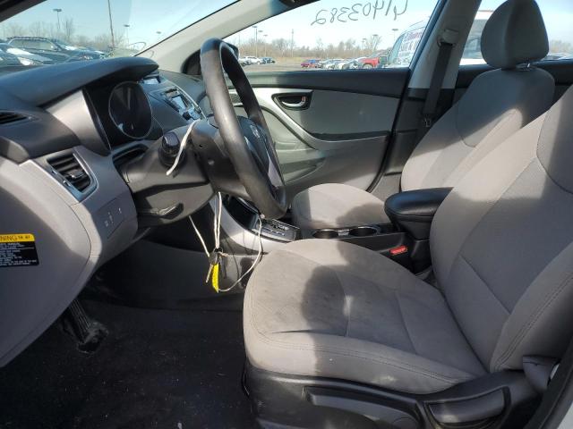 5NPDH4AE7DH411349 - 2013 HYUNDAI ELANTRA GL SILVER photo 7