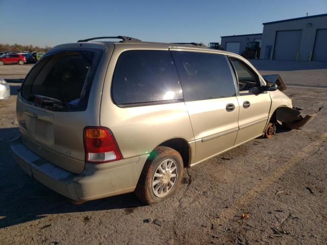 2FMZA51441BA37390 - 2001 FORD WINDSTAR L TAN photo 3