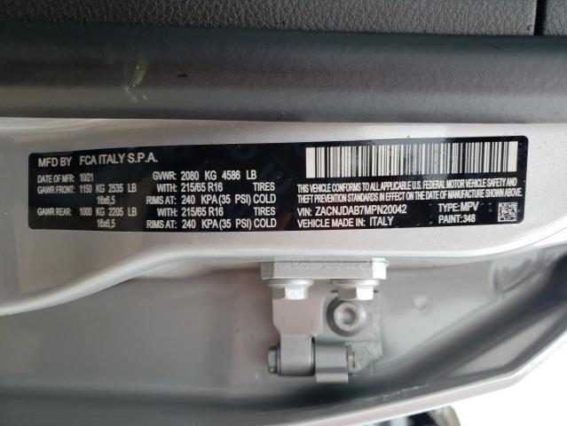 ZACNJDAB7MPN20042 - 2021 JEEP RENEGADE S Gümüş foto 13