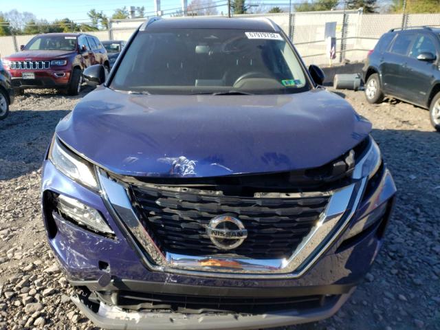 JN8AT3CB1MW223553 - 2021 NISSAN ROGUE SL BLUE photo 5