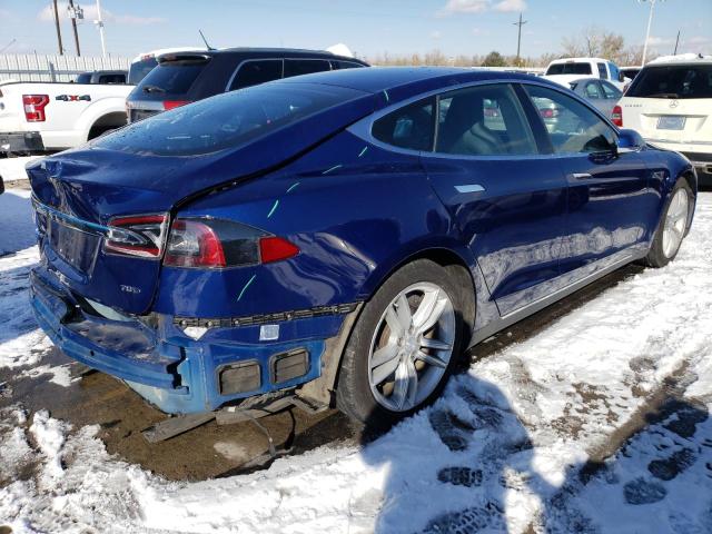 5YJSA1E24GF123477 - 2016 TESLA MODEL S Azul foto 3