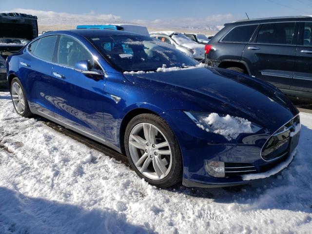 5YJSA1E24GF123477 - 2016 TESLA MODEL S Azul foto 4