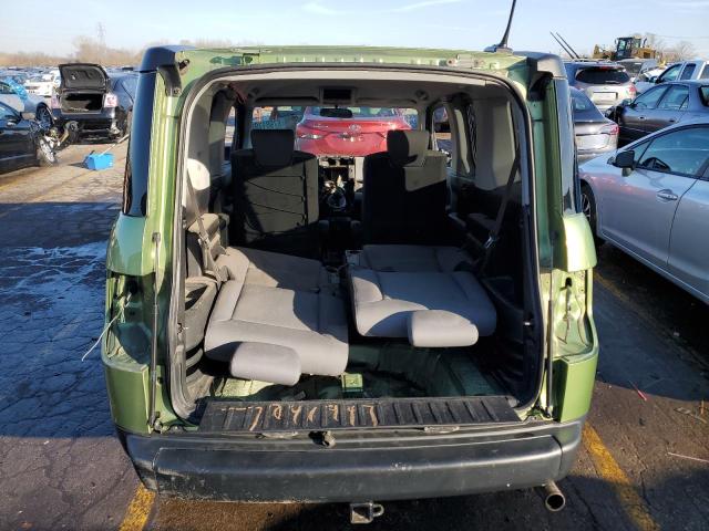 5J6YH28737L003499 - 2007 HONDA ELEMENT EX GREEN photo 6