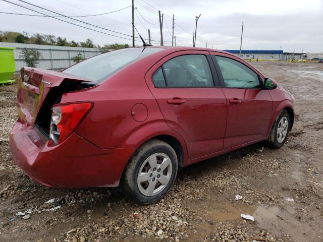 1G1JA5SH9D4244447 - 2013 CHEVROLET SONIC LS MAROON photo 3
