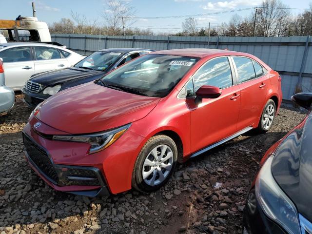 5YFEPRAE3LP112642 - 2020 TOYOTA COROLLA LE RED photo 1