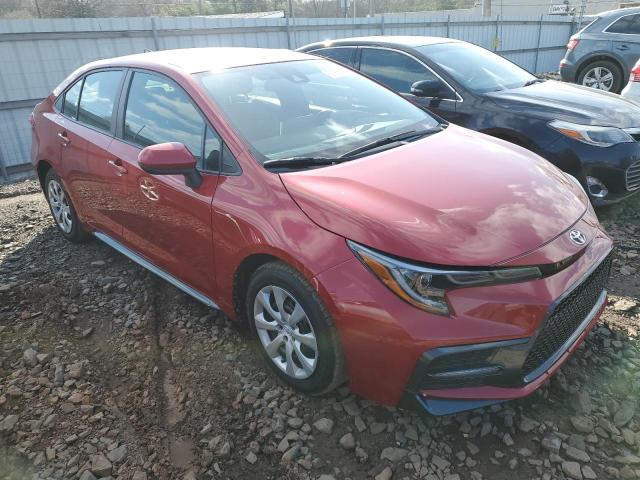 5YFEPRAE3LP112642 - 2020 TOYOTA COROLLA LE RED photo 4