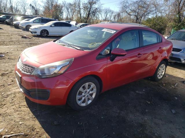 KNADM4A32D6221105 - 2013 KIA RIO LX RED photo 1