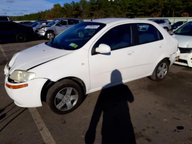 KL1TD56656B621510 - 2006 CHEVROLET AVEO BASE WHITE photo 1