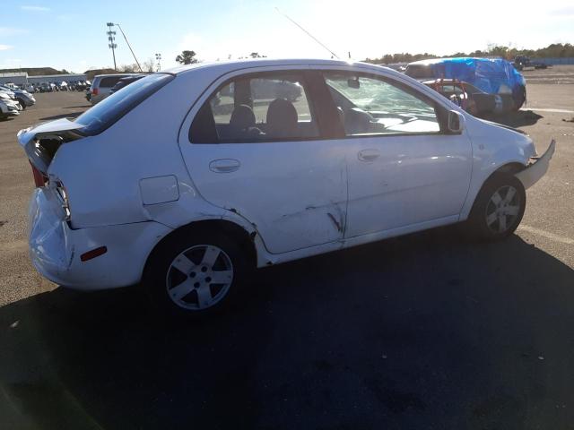 KL1TD56656B621510 - 2006 CHEVROLET AVEO BASE WHITE photo 3