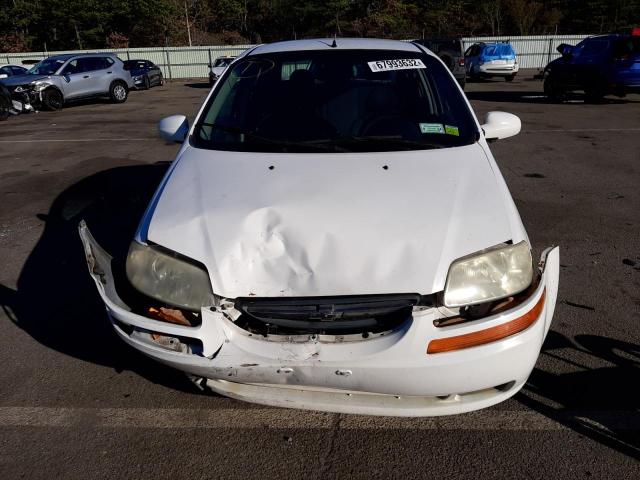 KL1TD56656B621510 - 2006 CHEVROLET AVEO BASE WHITE photo 5