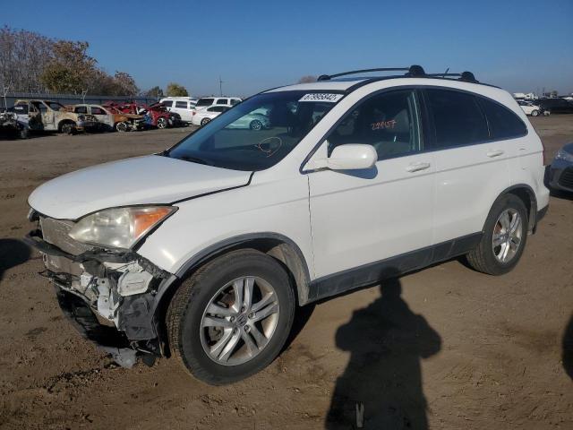 JHLRE4H76AC002758 - 2010 HONDA CR-V EXL WHITE photo 1