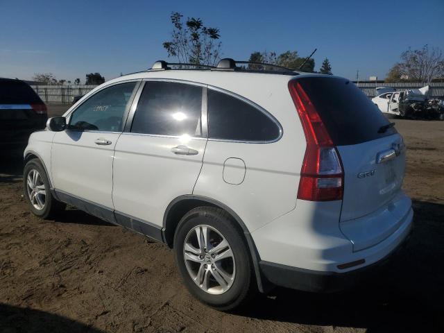 JHLRE4H76AC002758 - 2010 HONDA CR-V EXL WHITE photo 2