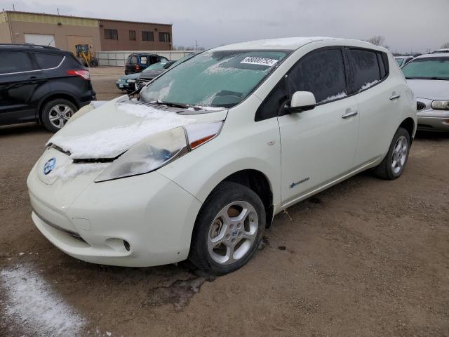 JN1AZ0CP1CT026423 - 2012 NISSAN LEAF SV WHITE photo 1