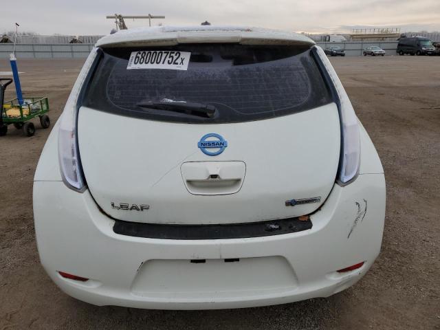 JN1AZ0CP1CT026423 - 2012 NISSAN LEAF SV WHITE photo 6