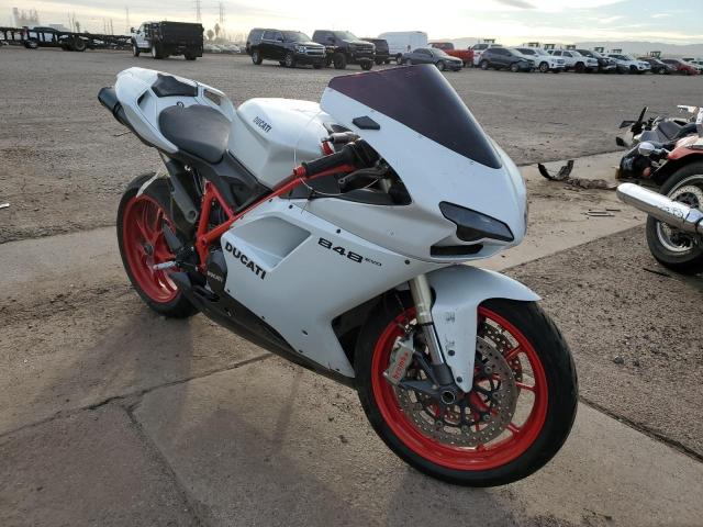 ZDM1XBMV4BB017185 - 2011 DUCATI 848 WHITE photo 1