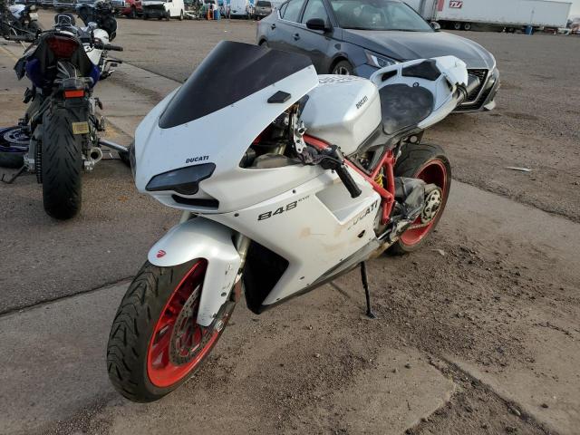 ZDM1XBMV4BB017185 - 2011 DUCATI 848 WHITE photo 2