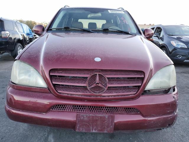 4JGAB72E51A264581 - 2001 MERCEDES-BENZ ML 430 BURGUNDY photo 5