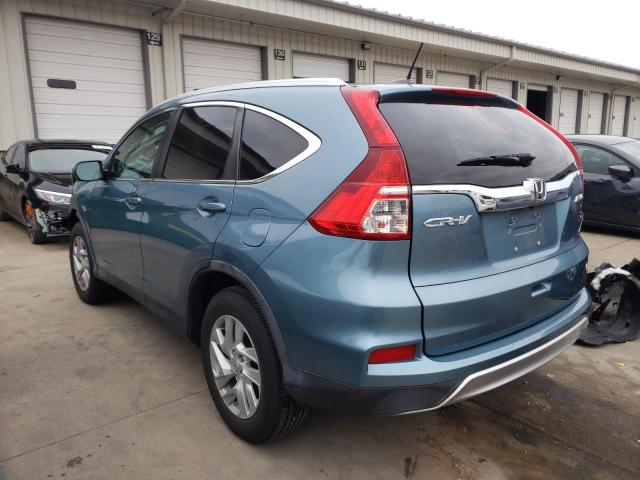 5J6RM4H73GL012828 - 2016 HONDA CR-V EXL BLUE photo 2