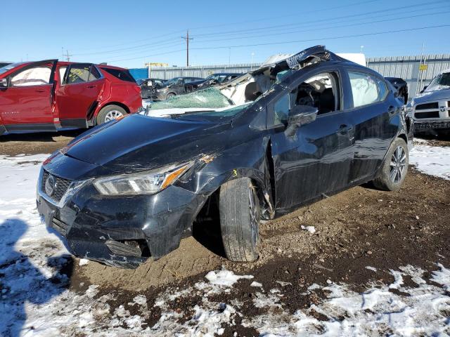 3N1CN8EV6ML866380 - 2021 NISSAN VERSA SV BLACK photo 1