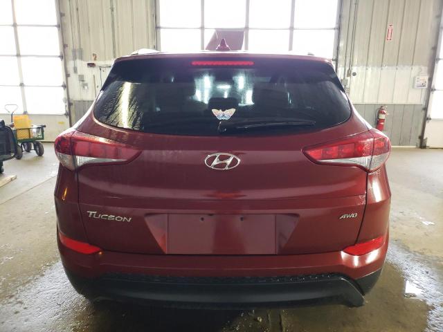 KM8J3CA48JU771701 - 2018 HYUNDAI TUCSON SEL RED photo 6