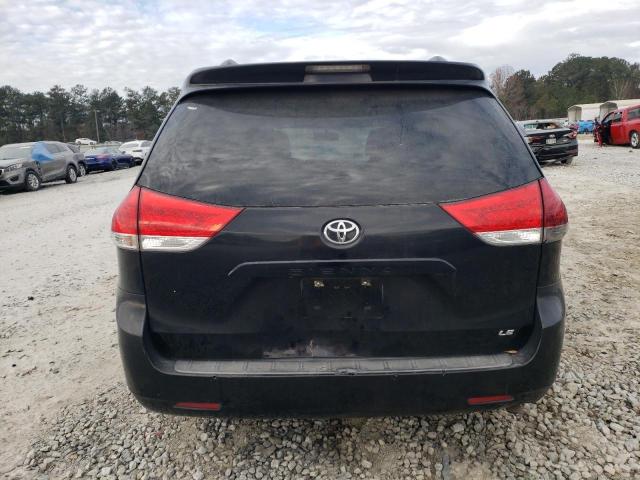 5TDKK3DC0BS116274 - 2011 TOYOTA SIENNA LE BLACK photo 6