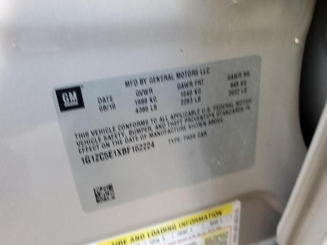 1G1ZC5E1XBF162224 - 2011 CHEVROLET MALIBU 1LT ბეჟი ფოტო 12