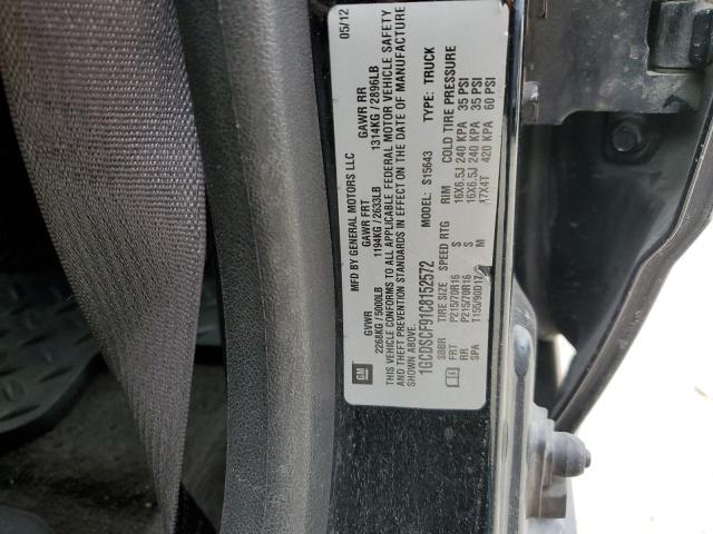 1GCDSCF91C8152572 - 2012 CHEVROLET COLORADO L BLACK photo 12