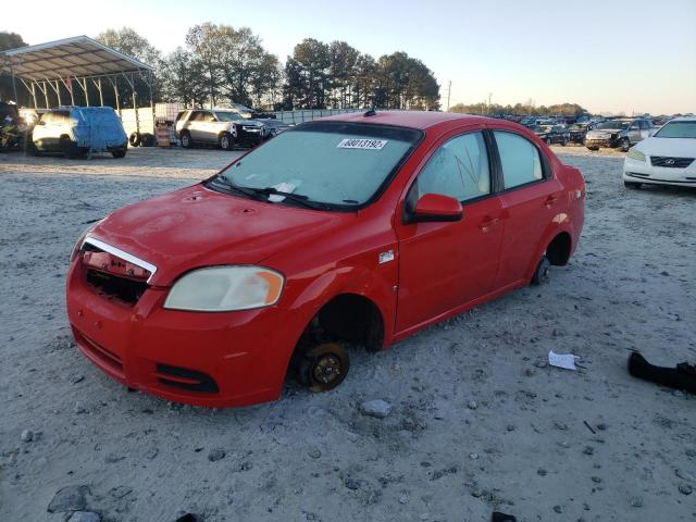 KL1TD56E49B657829 - 2009 CHEVROLET AVEO LS RED photo 1