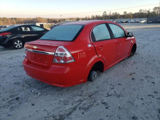 KL1TD56E49B657829 - 2009 CHEVROLET AVEO LS 红色 照片 3