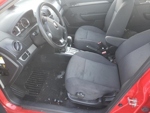 KL1TD56E49B657829 - 2009 CHEVROLET AVEO LS 红色 照片 7