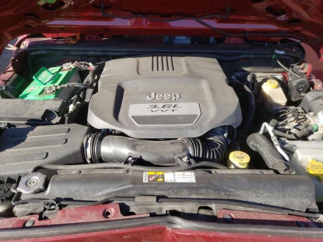 1C4AJWAG7DL583204 - 2013 JEEP WRANGLER S RED photo 11