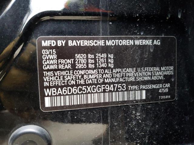 WBA6D6C5XGGF94753 - 2016 BMW ALPINA B6 Қара фото 13