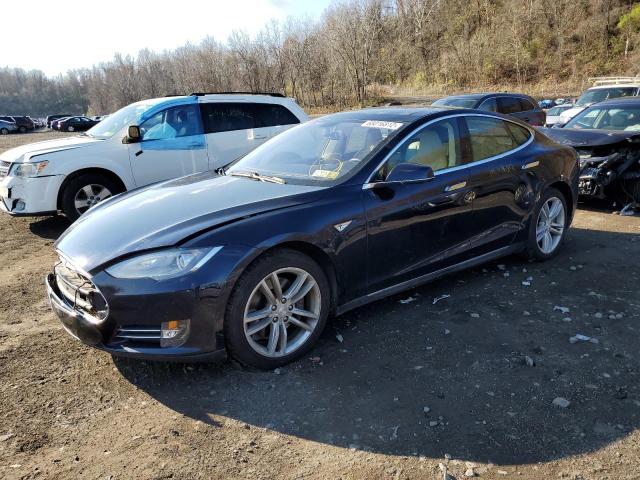 5YJSA1CN1DFP21874 - 2013 TESLA MODEL S Azul foto 1
