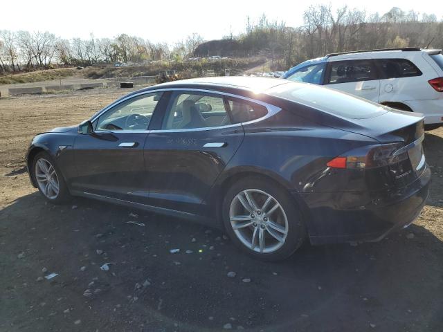 5YJSA1CN1DFP21874 - 2013 TESLA MODEL S Azul foto 2