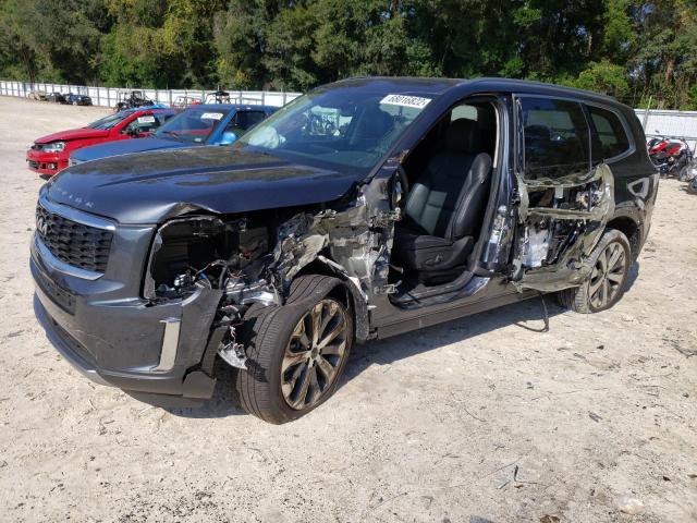 5XYP64HC8NG231510 - 2022 KIA TELLURIDE GRAY photo 1