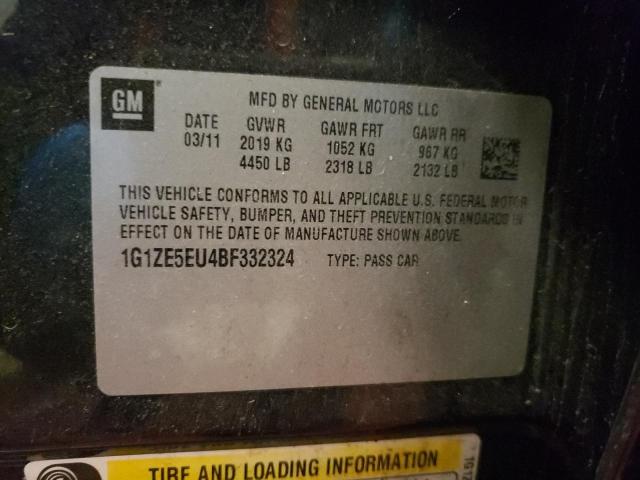 1G1ZE5EU4BF332324 - 2011 CHEVROLET MALIBU LTZ 黑色 照片 12
