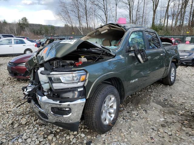 1C6SRFJT5LN384236 - 2020 RAM 1500 LARAM GREEN photo 2