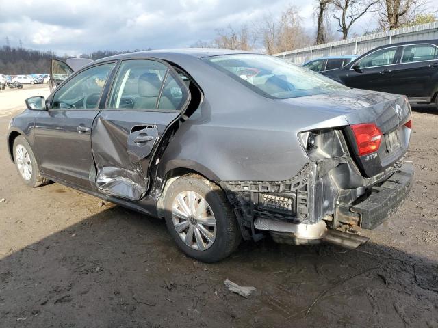 3VW2K7AJ0DM379116 - 2013 VOLKSWAGEN JETTA BASE 灰色 照片 2