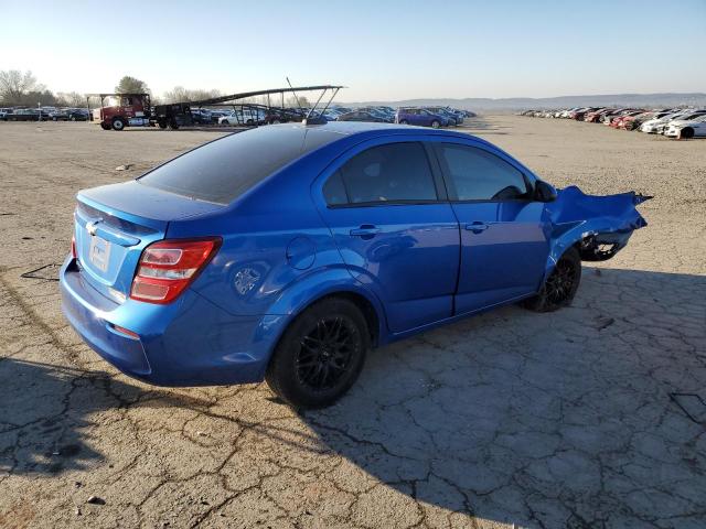 1G1JB5SG1H4151125 - 2017 CHEVROLET SONIC LS BLUE photo 3