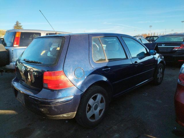 9BWGT61J914055675 - 2001 VOLKSWAGEN GOLF GLS BLUE photo 3