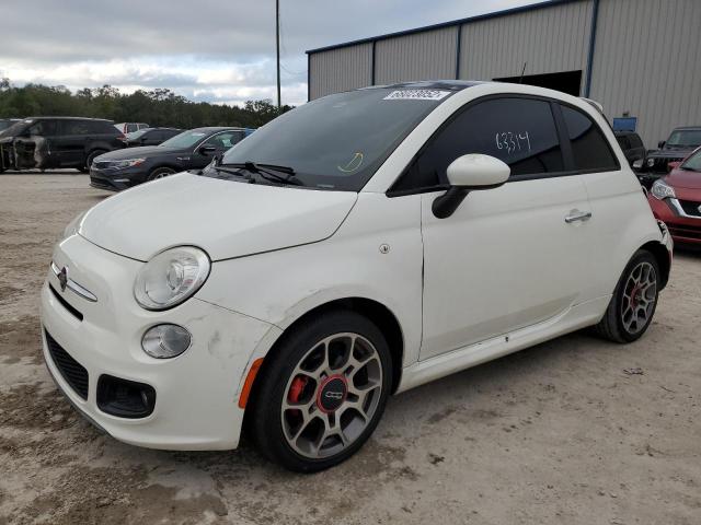 3C3CFFBRXCT113735 - 2012 FIAT 500 WHITE photo 1